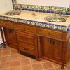 SPANISH STYLE ALDER BATH CABINET 